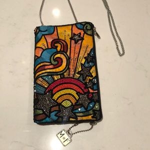 Mary Frances Rainbow Sunset Star Crossbody Bag
